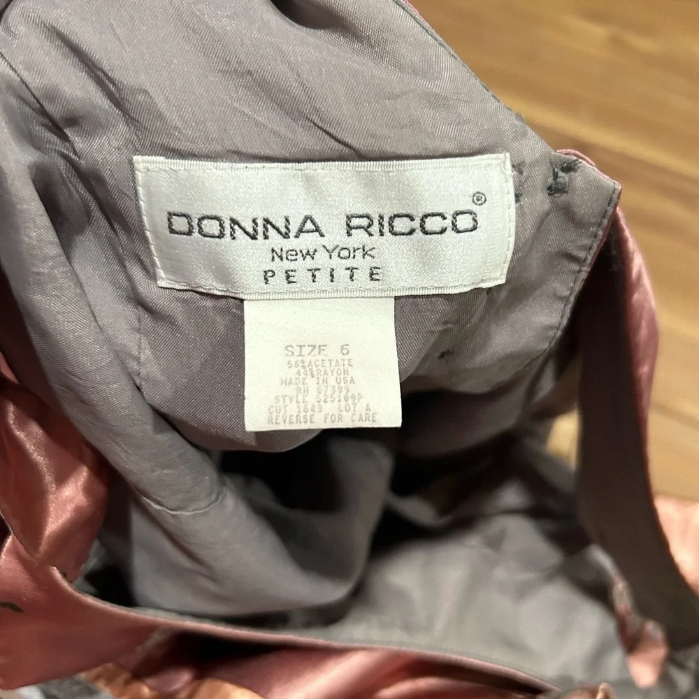 Donna Ricco Vintage 6P Floral Button Down Dress